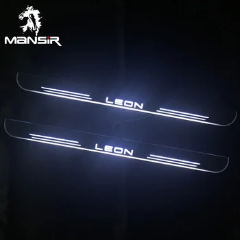 

Car Scuff Plate Pedal Lamps For SEAT LEON MK2 MK3 1M 1P Door Sill Pathway Light LED Lighting