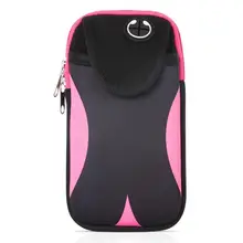 Женская Мужская мода водонепроницаемая лайкра Лоскутная Беговая сумка спортивная