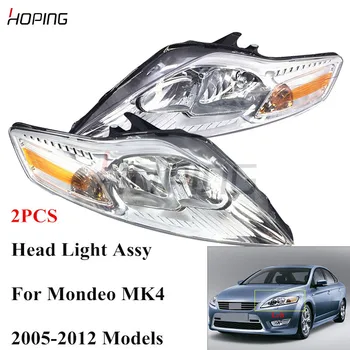 

Hoping 2PCS Front Bumper HeadLight Head lamp For Ford For Mondeo MK4 2008 2009 2010 2011 2012 Halogen Head Light Headlamp Assy