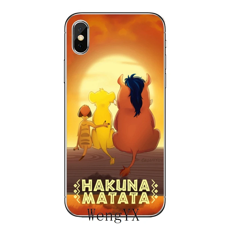 Hakuna matata The Lion King для huawei mate 20 10 9 P30 P20 P10 P9 pro Lite P Smart plus прозрачный чехол