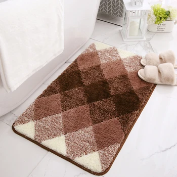 

Bath Mat Super Absorbent Bathroom Carpet Bathtub Floor Mat Non-slip Doormat For Shower Room Toilet Bathroom Carpets 3 size