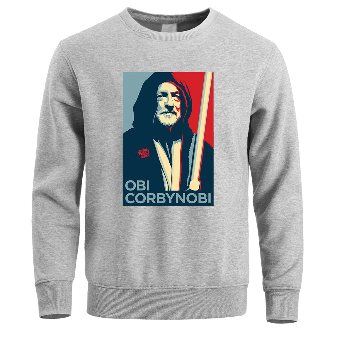 Obi Corbynobi Звездные войны толстовка мужская с круглым вырезом толстовки зимние