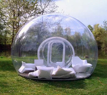 Price Outdoor Inflatable Bubble Dome Tent 3M Diameter Bubble Hotel With Blower Factory Wholesale Transparent Bubble House Cheap !