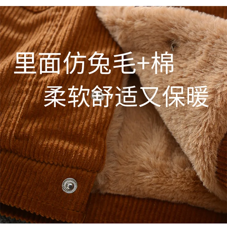 Winter Baby Girl Fur Coat Jacket Parka Children Fauxt Rabbit Fur Coats Thick Kids Outwear Warm Plus Size Fashion