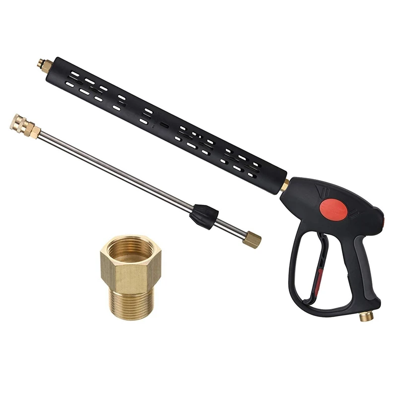 

Replacement Pressure Washer Washer Gun with Extension Wand, M22 15Mm or M22 14Mm Fitting, 40 Inch, 4000 PSI