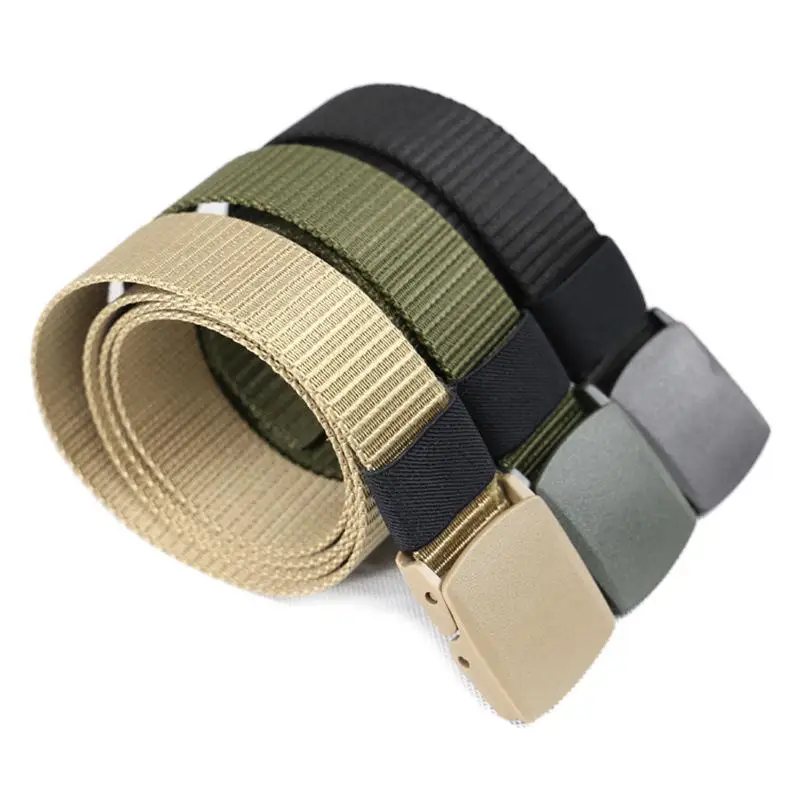 125 CM Tactical Belt Military Nylon Belts Men's Army Style Jeans Belt Buckle Waist Strap Outdoor for Survival Hunting Tactical