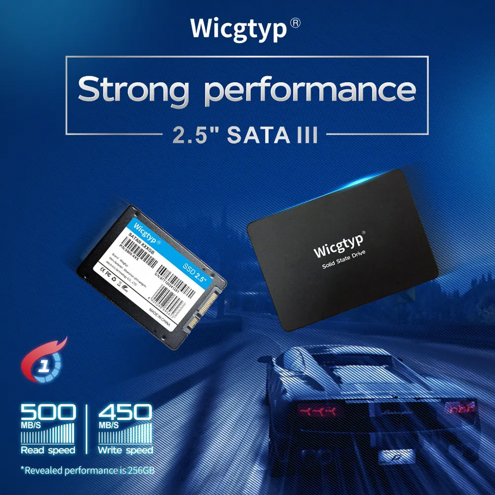Жесткий диск Wicgtyp SATA3 6 Внутренний твердотельный накопитель 128 ГБ 7 мм hdd 2 5 256 512 1 ТБ