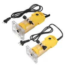 Recortadora eléctrica de 1300W, 6,35 MM, 30000rpm, enrutador laminado de madera, herramientas de corte de carpintería de la UE, fresadora de tallado, 110V, EE. UU./220V