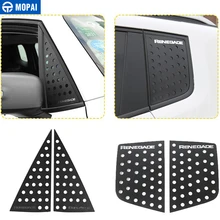 MOPAI Styling Leisten für Auto Vorne Hinten Fenster Dreieck Glas Dekoration Abdeckung Aufkleber Zubehör für Jeep Renegade 2016 +