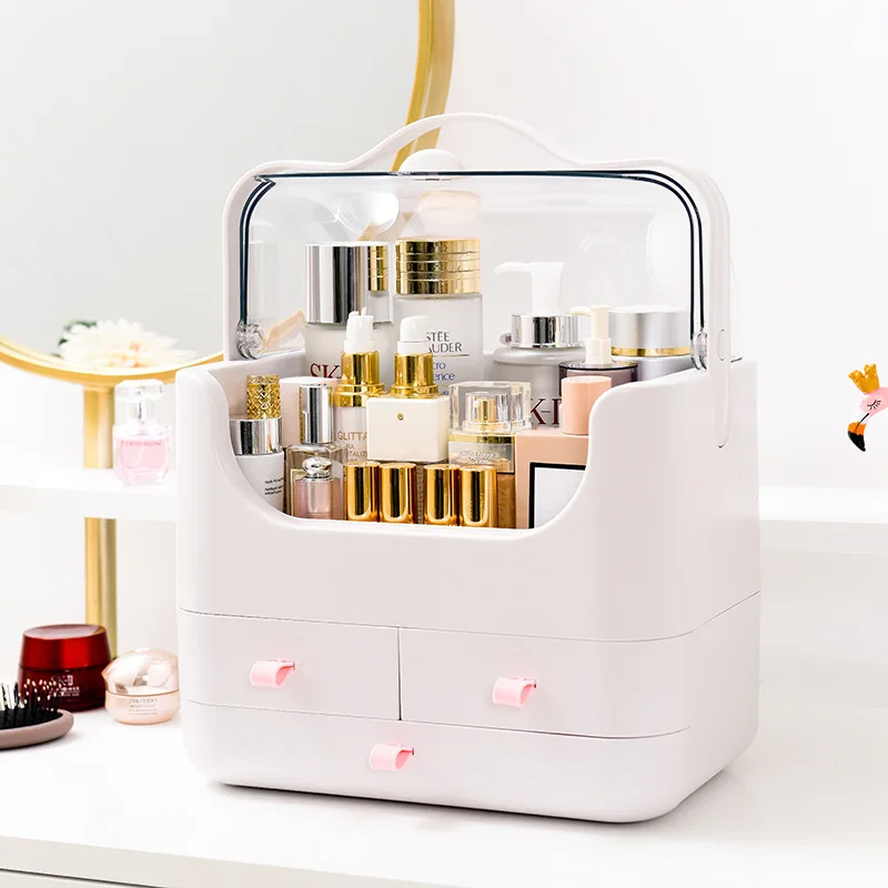 Beauty Salon Tattoos Nail Art Tool Bin Fashion Women Makeup Organizer Large Capacity Multilayer Cosmetic Bag Case