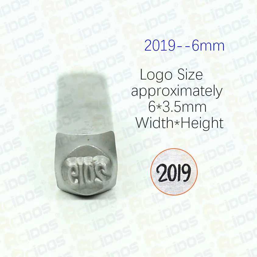 2019-6mm До год дизайн металлическое ювелирное изделие, штампы, "сделай сам", стильный элегантный браслет, ювелирные изделия символы сталь штампов, 3/6 мм, производство Китай - Цвет: 2019-6mm