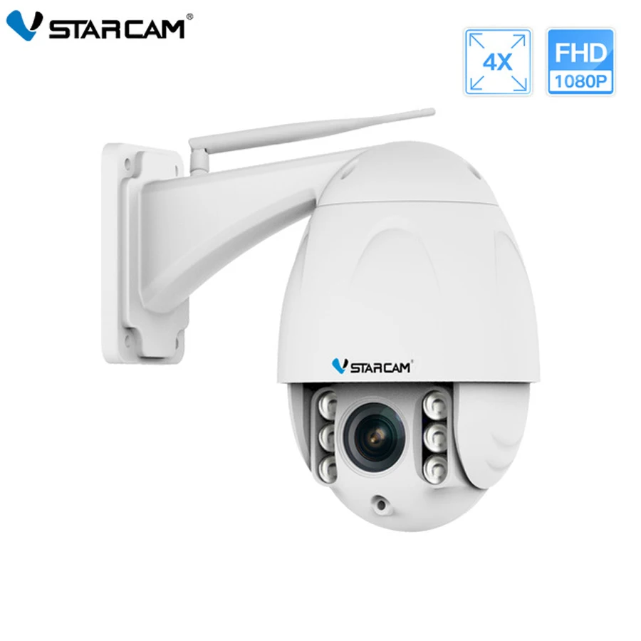 Vstarcam 1080P Сигнализация Движения IP66 Водонепроницаемая ИК CCTV камера 2MP Наружная цилиндрическая IP камера Wifi камера наблюдения безопасности