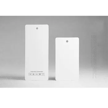 

100sets Elegant 0.9mm thickness spot supply white hangtag with rope hotstamp gold special paper clothes Garment DIY accessories