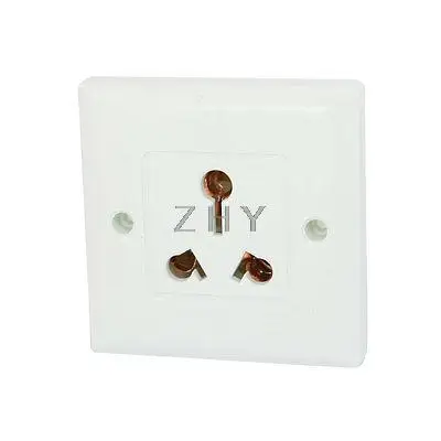 

AC 250V 16A 3 Round Pin 3 Pin AU Two Way Socket Wall Outlet Plate Panel White