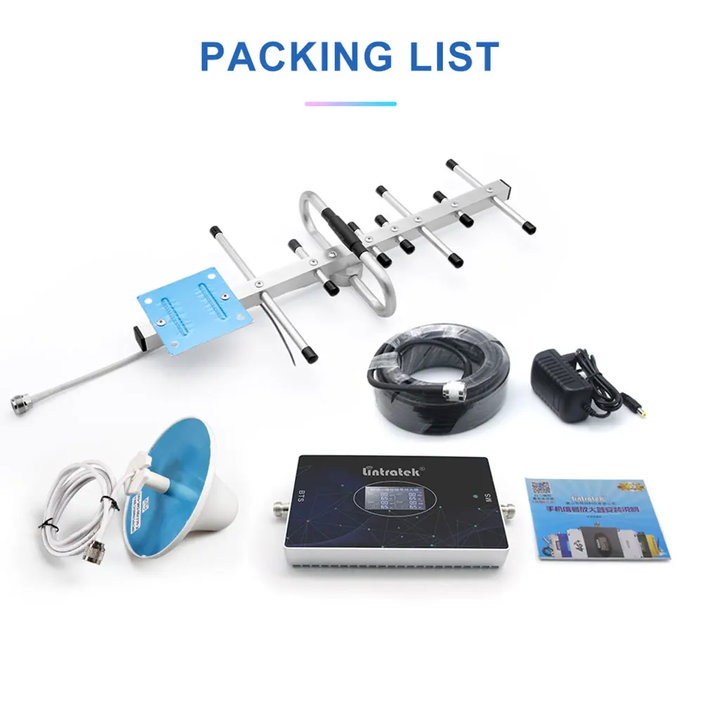 lintratek B20 2g 3g 4g signal booster 70dB 4-Band