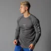 LYFT – T-shirt de course à manches longues pour hommes, haut de Compression à manches longues, de Fitness, serré, Rashgard 6
