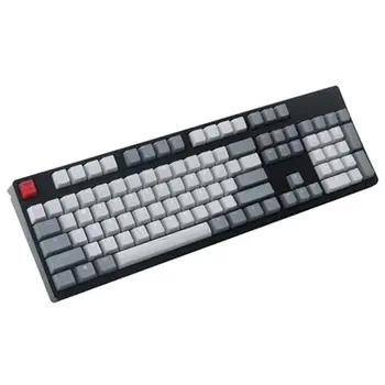 

Vintage Style OEM Profile Thick PBT Shot Backlit RGB Keycaps Gray White Red Mix ANSI 108-Key for Cherry MX Switches Mechanical K