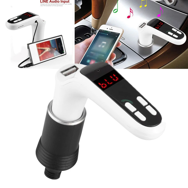 MP3-плеер Bluetooth fm-передатчик автомобильный комплект Hands-Free MP3-плеер USB зарядное устройство совместимый формат: MP3 WPA FLV WAV