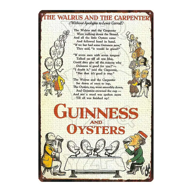 Guinness металлическая Жестяная Табличка, металлическая винтажная настенная панель, домашний арт, ретро искусство, кино, Декор, 30X20 см, DU-5805A - Цвет: DU-5812