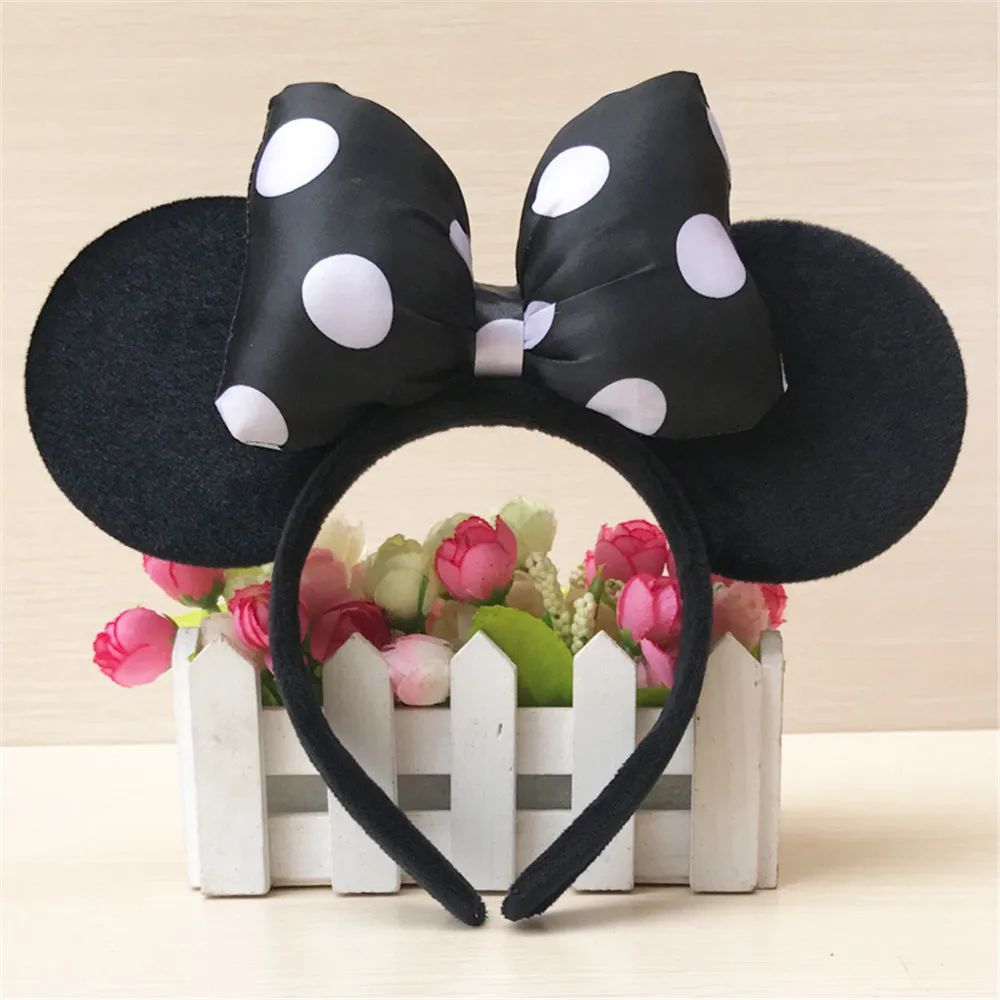 ZAFILLE Lovely Hairbands Minnie Ears Girl Hair Band For Photo Shoot Birthday Party Headwear Photography Girls Hair Accessories baby accessories bag	 Baby Accessories