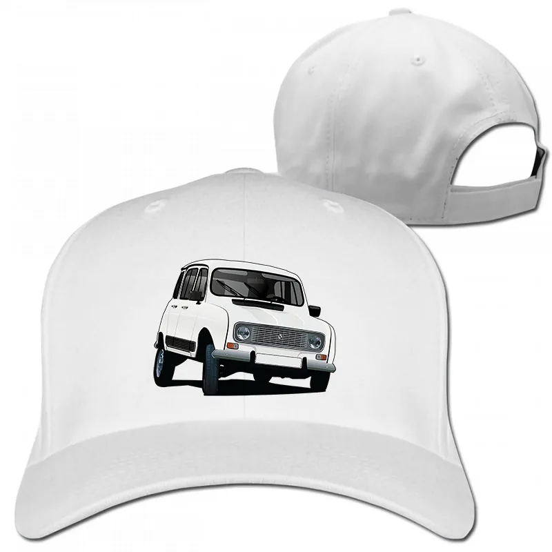 Renault 4 иллюстрации, белая бейсболка для мужчин и женщин, Кепка для водителя грузовика, модная Регулируемая Кепка - Цвет: 1-White