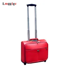 Чемодан из искусственной кожи с сумкой для ноутбука 1" дюймов, женские чемоданы для путешествий на колесиках