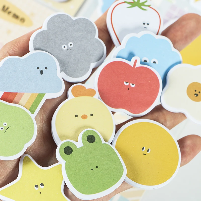 

12 PCS/LOT stubbornness and childlike innocence series creative fresh message sticky n times stickers memo pad