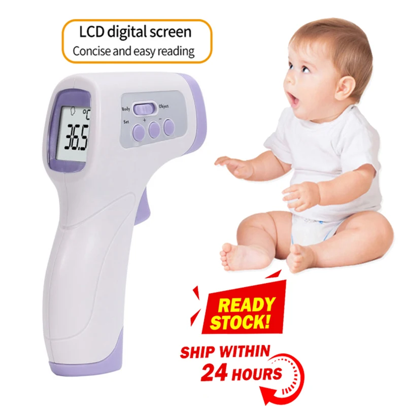 

Baby Forehead Non-Contact Infrared Thermometer Digital LCD Body Temperature Fever Digital IR Measurement Tool Gun For Adult Baby