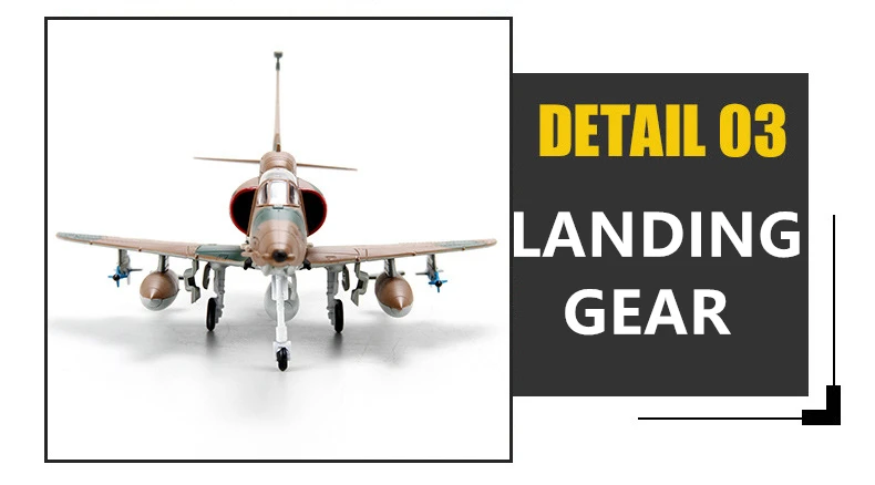 Terebo 1: 72 Американский A-4 модель самолета из сплава A4M Skyhawk боец военные орнаменты коллекция подарок