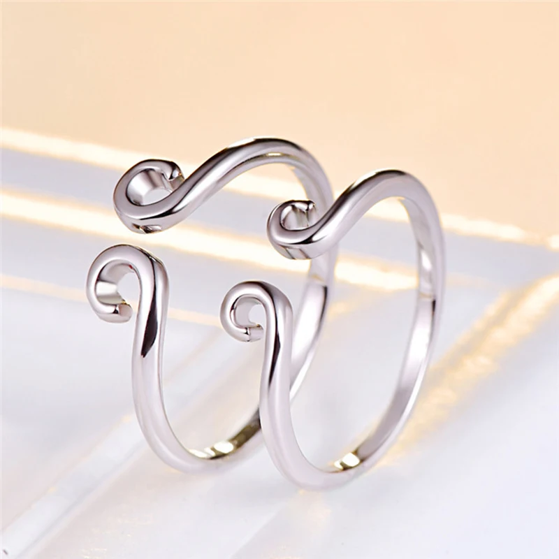 Stainless Steel Inhibiting Magic Phrase LOVE rings Inhibition the Incantation of Golden Hoop Wedding Ring | Украшения и