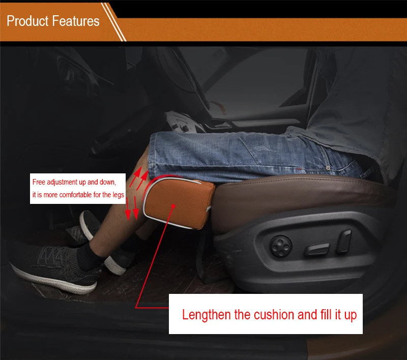 Удлиненное Автокресло, не защита от скольжения, подушка для Renault Megane 2 3 Duster VW Touran Passat B6 Golf 7 T5 T4 Fiat 500, аксессуары