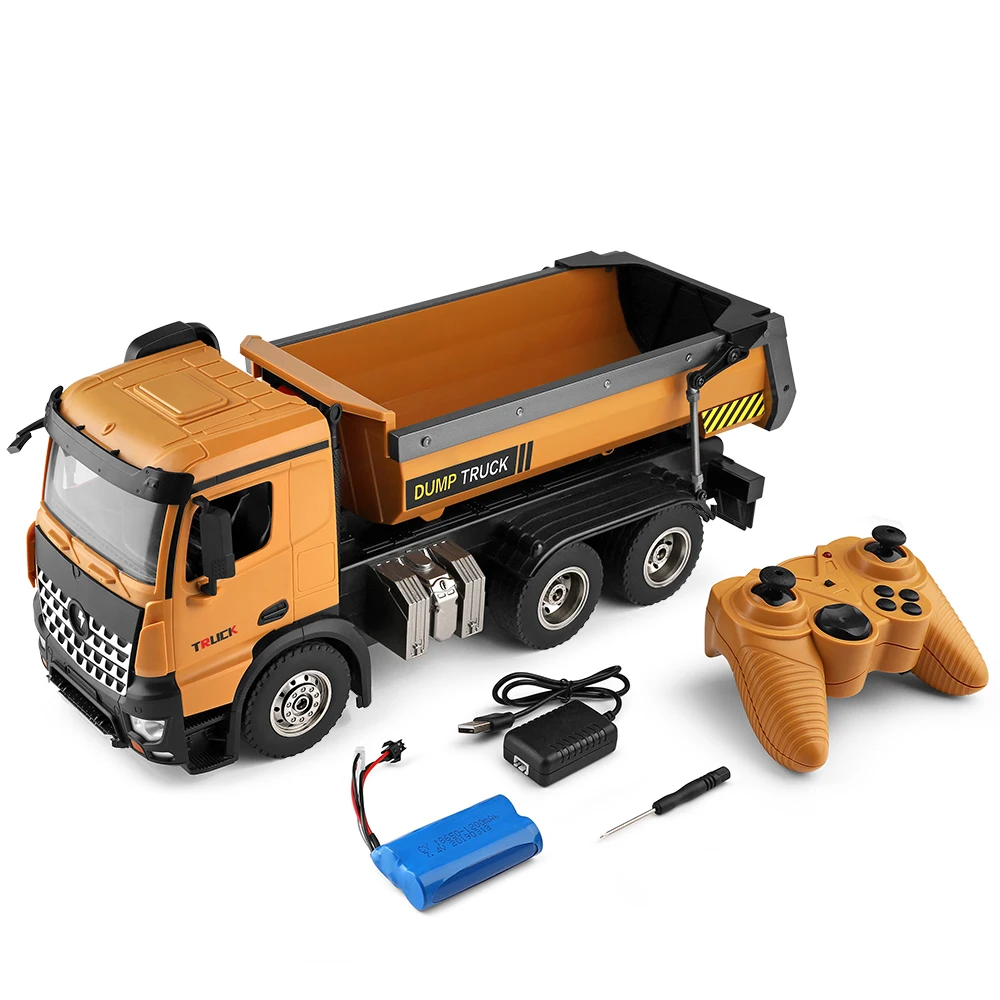 Wltoys 114 Scale 14600 Dirt Dump Truck 2.4G RC Engineer Modelsl Construction Car Vehicle Toys