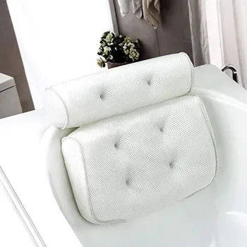 3D Mesh Spa antypoślizgowe amortyzowane wanny Spa poduszka wanna zagłówek poduszka z przyssawkami na szyję zapasy w łazience tanie i dobre opinie CN (pochodzenie) Ekologiczne Bath Pillow