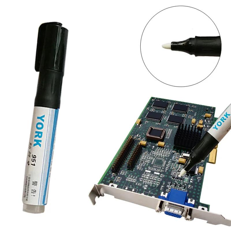 

Urijk 1 pcs 951 Soldering Rosin Flux Pen Non-Clean Low-Solid Surface Mount Solder Flux Pen for Soldering Solar DIY
