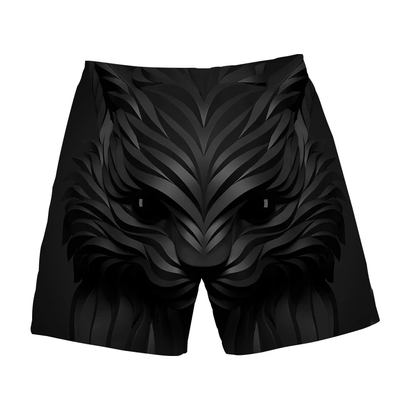 New Male Summer Wolf Shorts Men Animal Casual Short Pants Cargo Black Beach 3d Printed Shorts Gothic Fitness Mens Shorts