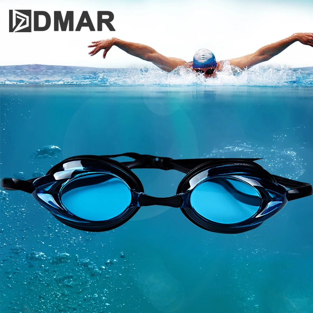 DMAR профессиональные очки для плавания анти-туман УФ с ушной затычкой мужчин и