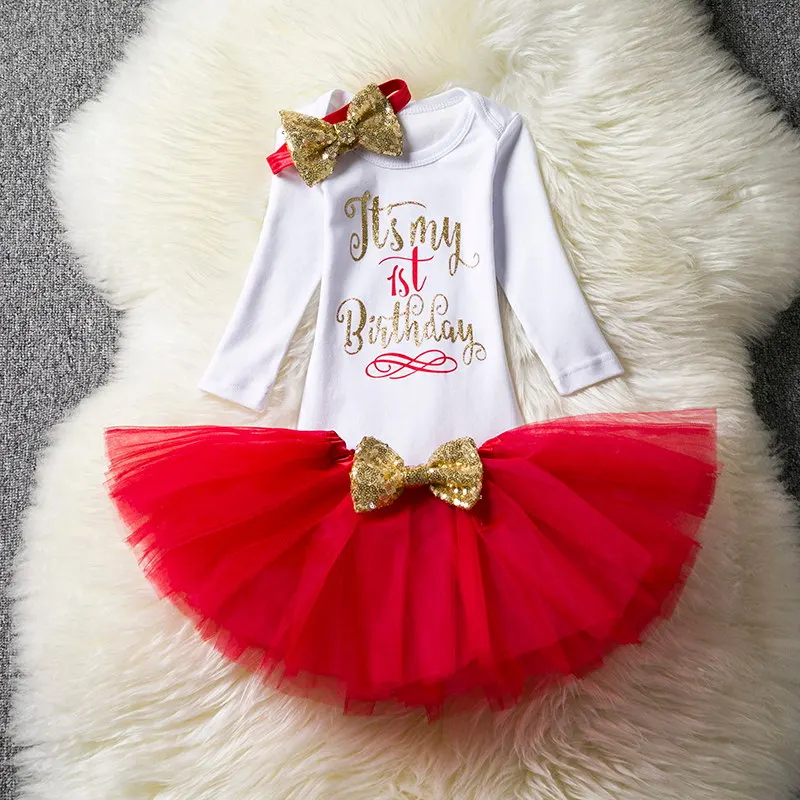 Платье для маленьких девочек 1 год платье для дня рождения Новогодняя юбка-пачка, Одежда для младенцев вечерние бальные платья для новорожденных, Vestidos Infantil, для девочек возрастом от 1 года до 2 лет