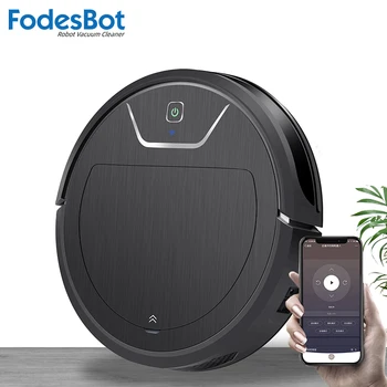 

Fodesbot Robot Vacuum Cleaner WiFi App, 4000Pa Suction,Smart Memory,Electric WaterTank Wet Mopping Disinfection For Hard Floors