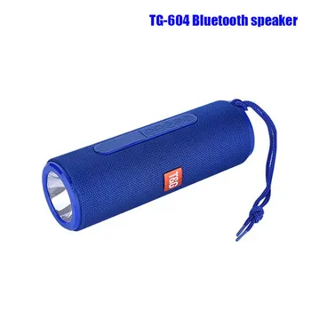 

TG-604 Bluetooth 4.2 speaker portable outdoor LED flashlight sports speaker wireless mini column music player support TF card