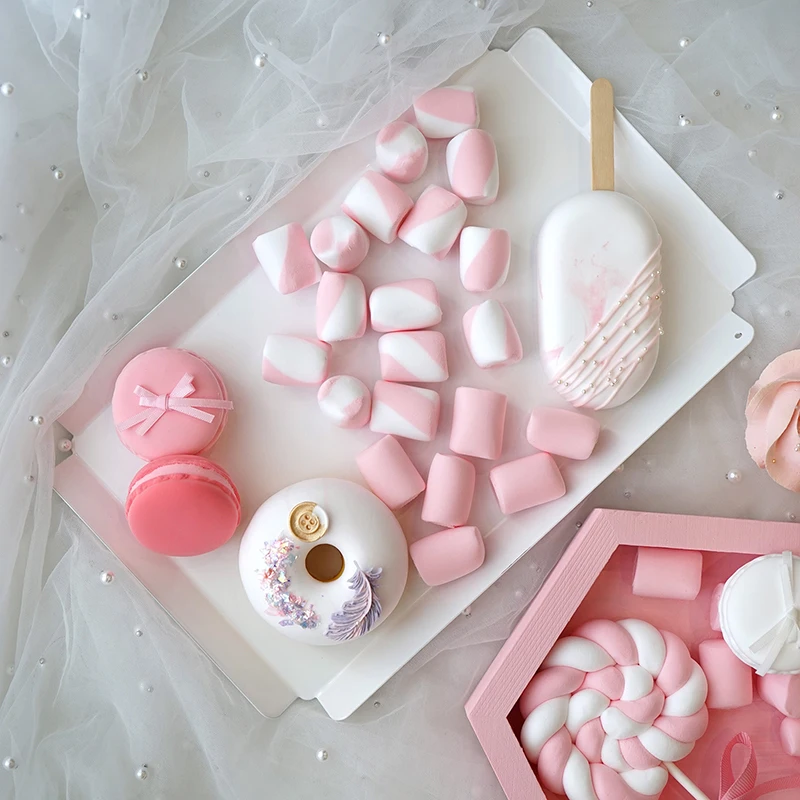 SWEETGO искусственный закрученный сахар поддельный Зефир десерт глина модель украшения торта для витрины аксессуары для фотосъемки