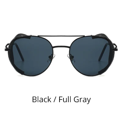Black - Full Gray Ralferty Винтажные Солнцезащитные очки es для мужчин и женщин крутая Готическая панк рейверская Праздничная стимпанк очки ретро мужские солнцезащитные очки красные солнцезащитные очки C6001 - Цвет линз: Black - Full Gray