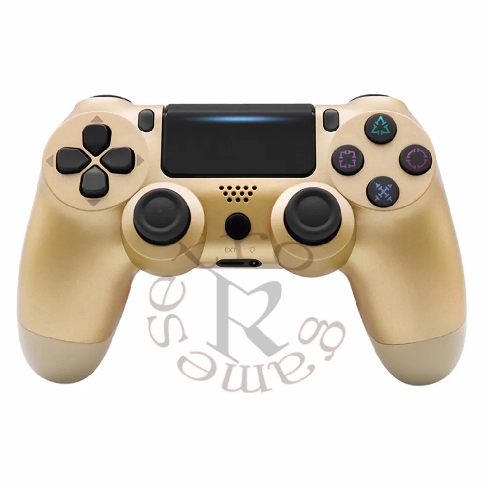 Все новые PS4 беспроводной контроллер Bluetooth 4,0 DualShock джойстик Mando геймпады для playstation 4 - Цвет: Золото