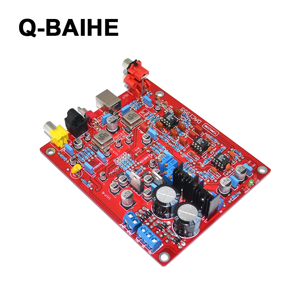 WM8805+ AD1955+ PCM2706 коаксиальный волоконный USB тройной ЦАП Декодер плата(обновленная версия
