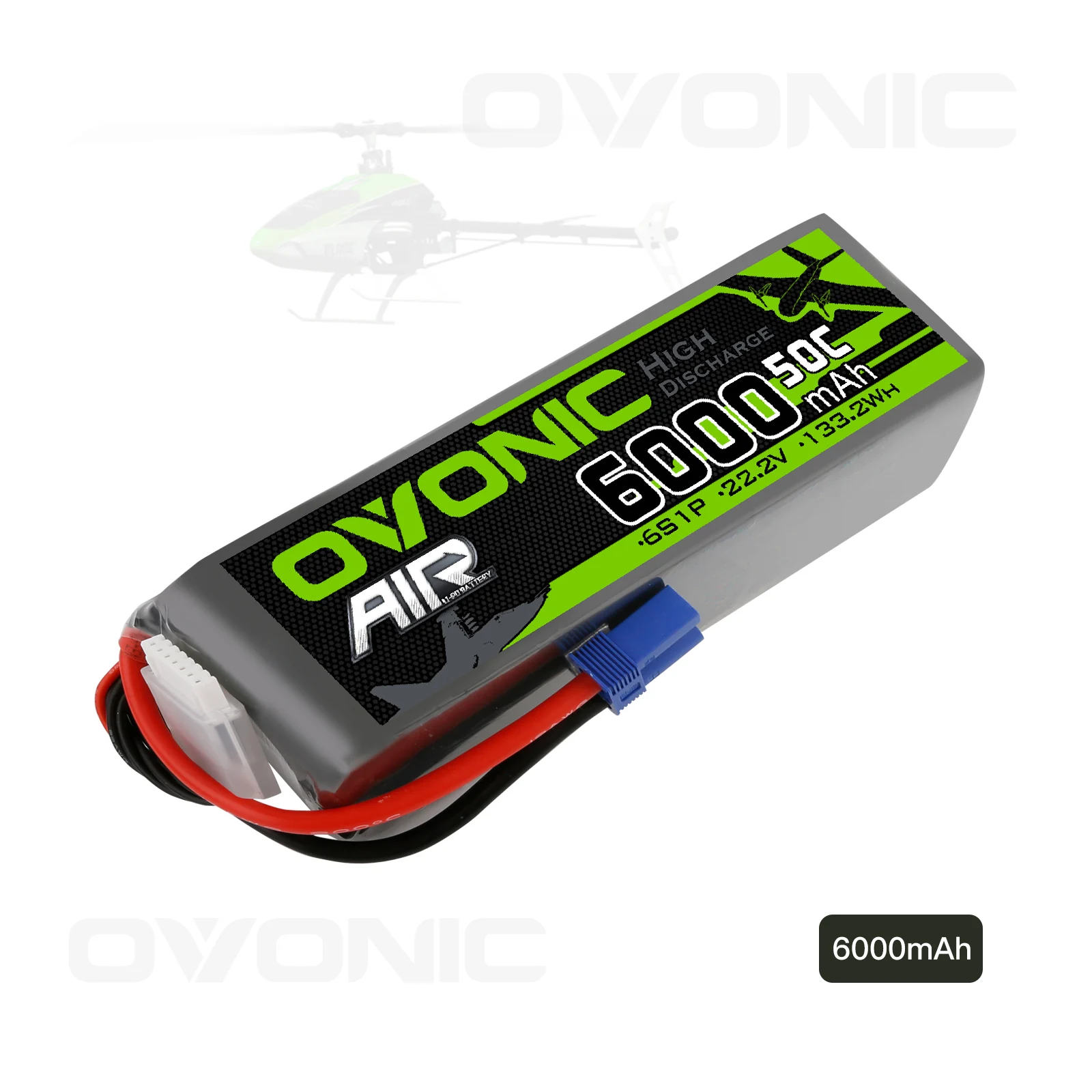 

Аккумулятор литий-полимерный Ovonic, 22,2 в, 6000 мАч, 50C, разъем EC5, 6S, для радиоуправляемых машинок, лодок, грузовиков, дронов, гоночных FPV вертолетов
