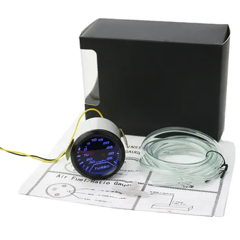 

2inch 52mm Turbo Boost Gauge Digital Blue LED Pointer 35 Psi Pressure Meter 12V