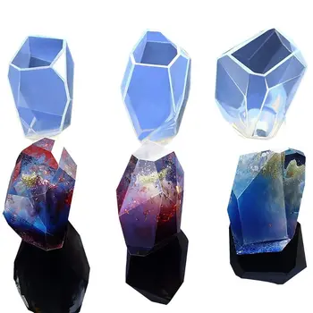 

3 Shapes DIY Resin Diamond Jewelry Casting Molds, The Multi-Faceted Large Silicone Mold for Making Crafting