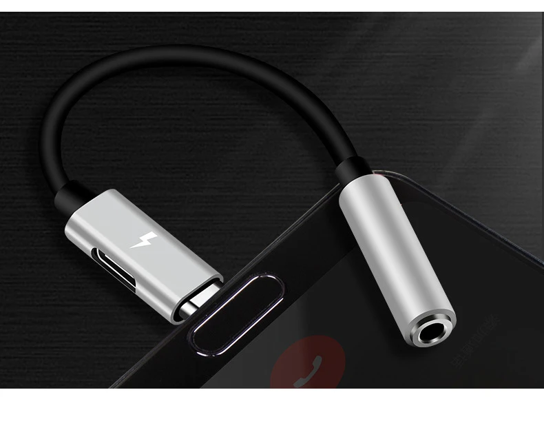silver Type C 3,5 разъем для наушников USB C до 3,5 мм AUX Наушники Адаптер для huawei mate 20 P30 pro Xiaomi Mi 6 8 9 SE Oneplus аудио кабель - Цвет: silver