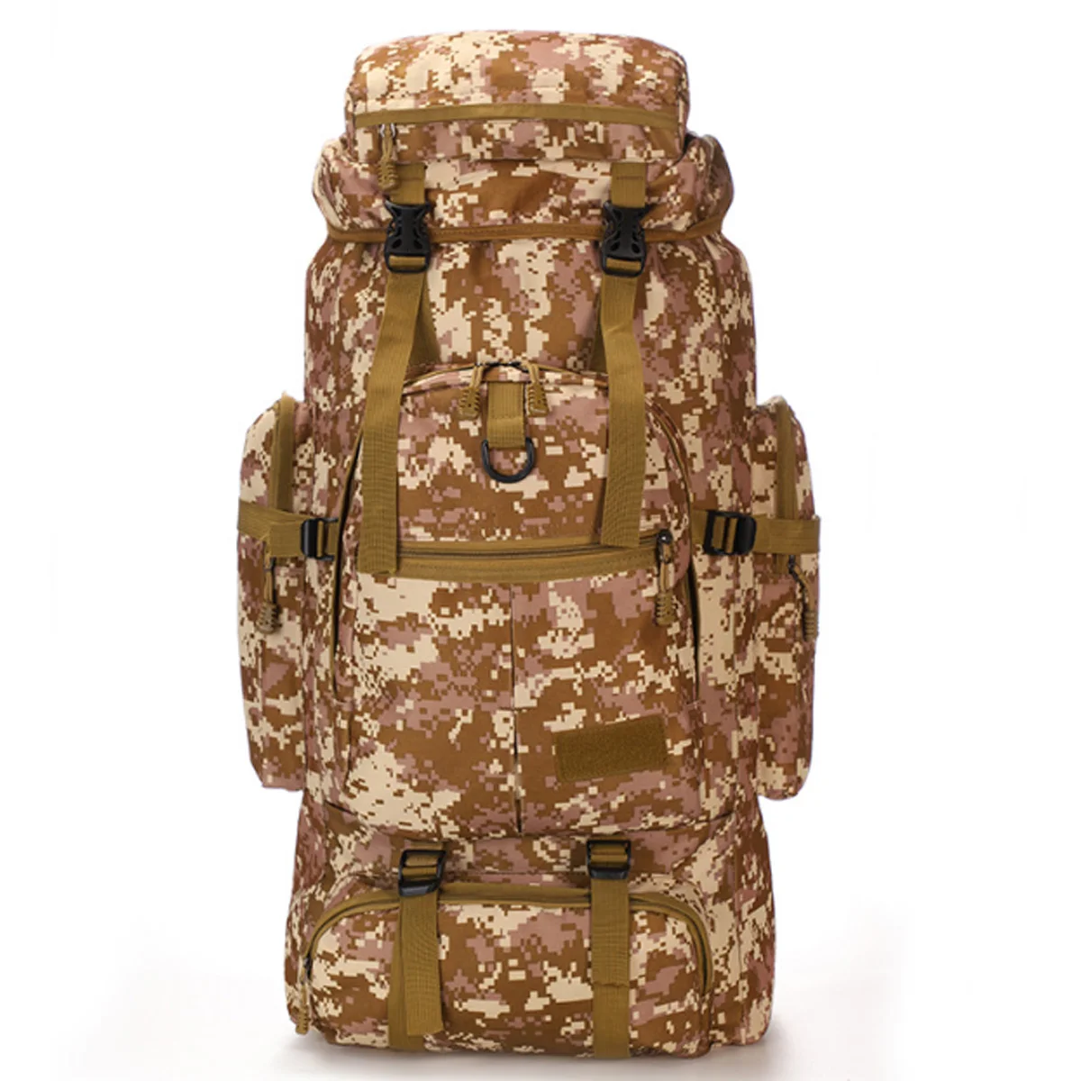Desert camouflage 75L тактический рюкзак военный мужской армейский водонепроницаемый открытый большой рюкзак походный Кемпинг Охота сумки для скалолазания путешествия - Цвет: Desert camouflage