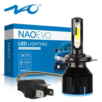 

NAO H4 LED Moto HS1 Motorcycle Headlight For Motor 125 25W 2500LM Mini Head Lamp 12V Motorbike Accessories COB 6000K Motor Lamp