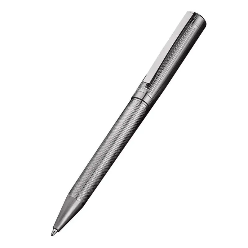 Роскошная металлическая Поворотная Шариковая ручка для деловых подписей, роллер, бизнес офисные принадлежности, канцелярские принадлежности, подарок для письма - Цвет: black